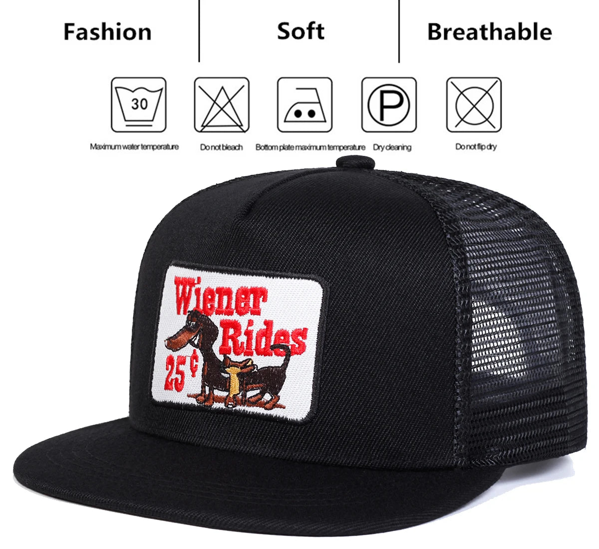 Wiener Rides Embroidery Hat