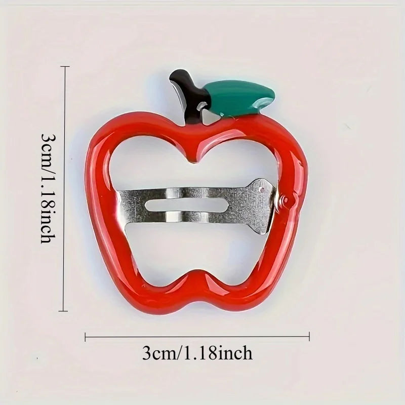 Hollow Apple Hair Clip