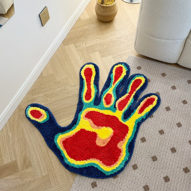 Handmade Thermal Palm Rug