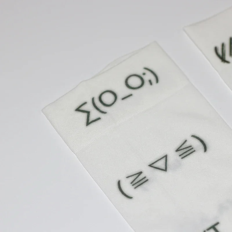 Kawaii expression Thign Long Socks