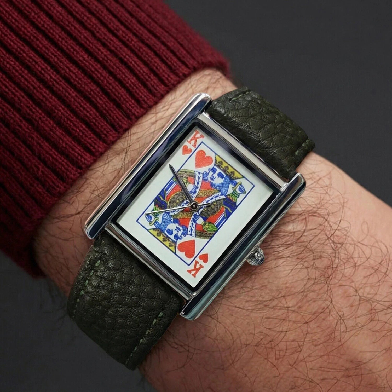 Poker Quartz Tank Watch