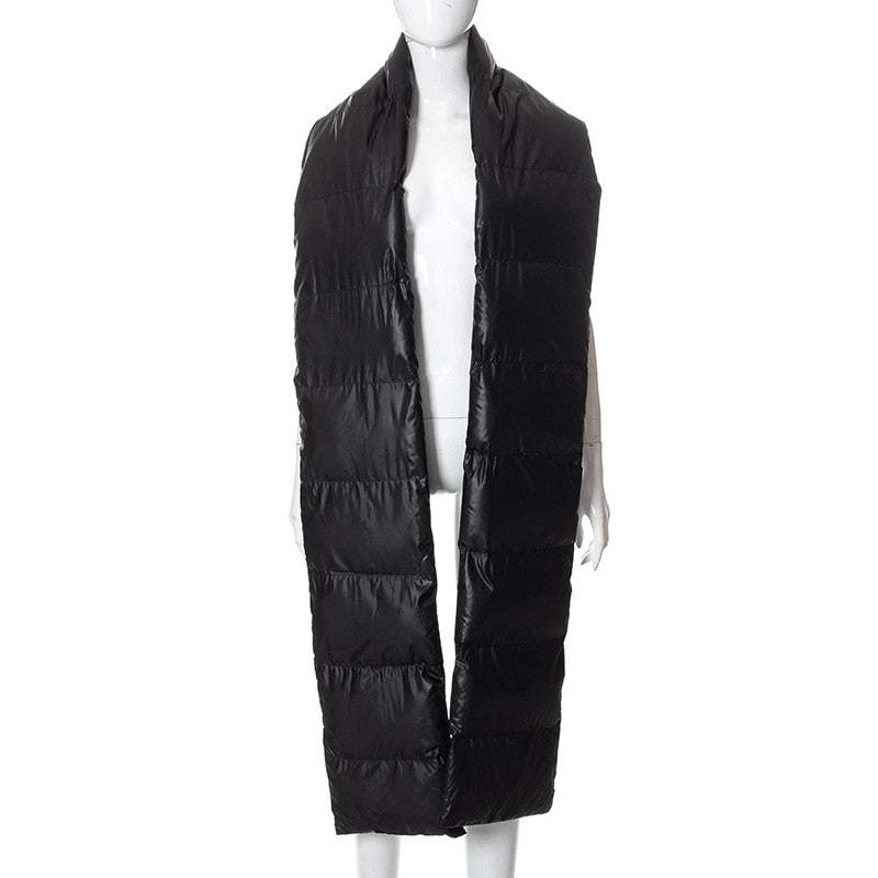 Turtleneck Down Jacket & Down Scarf
