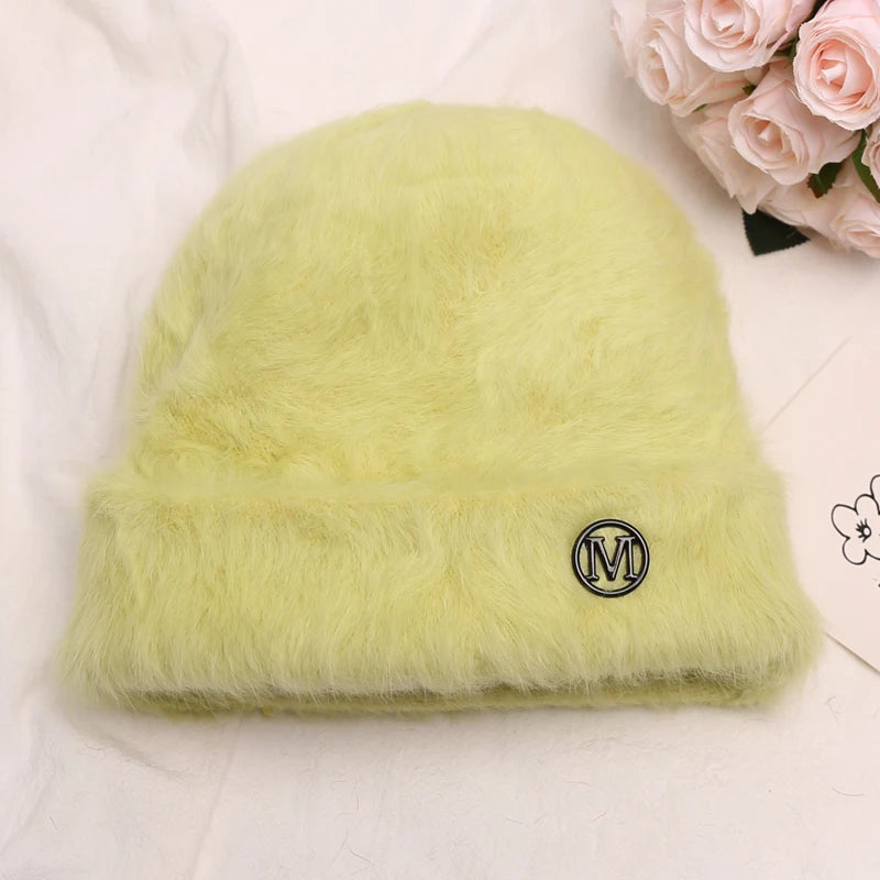 Rabbit Fur Beanies