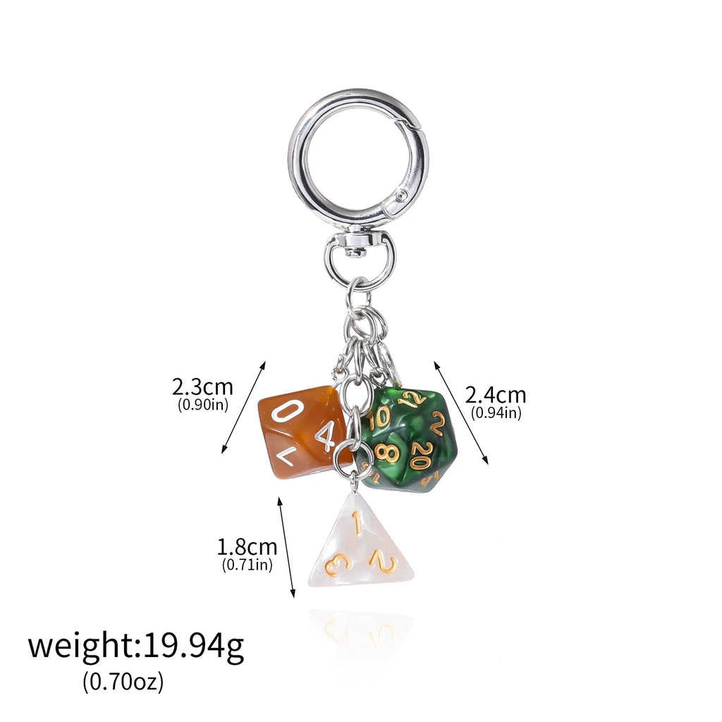 Dice Charms Keychain