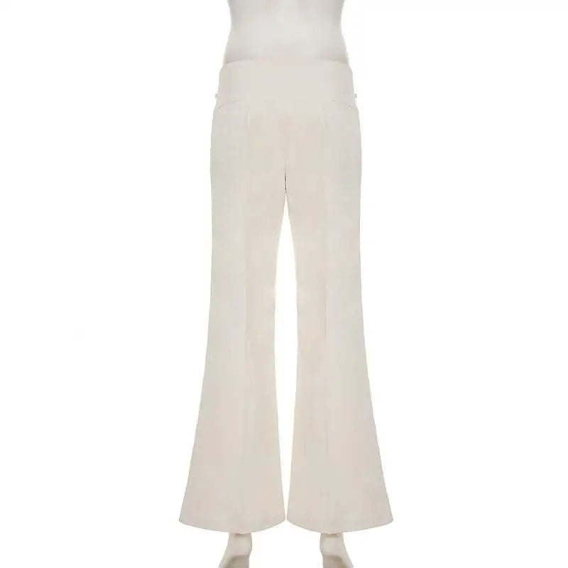 Y2K Khaki Wide Leg Trousers