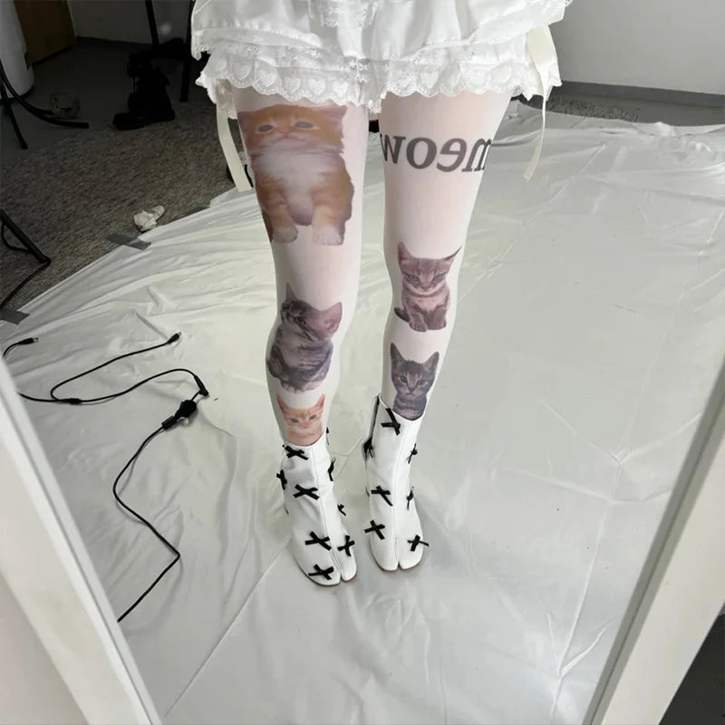 Cute Cat Long Socks
