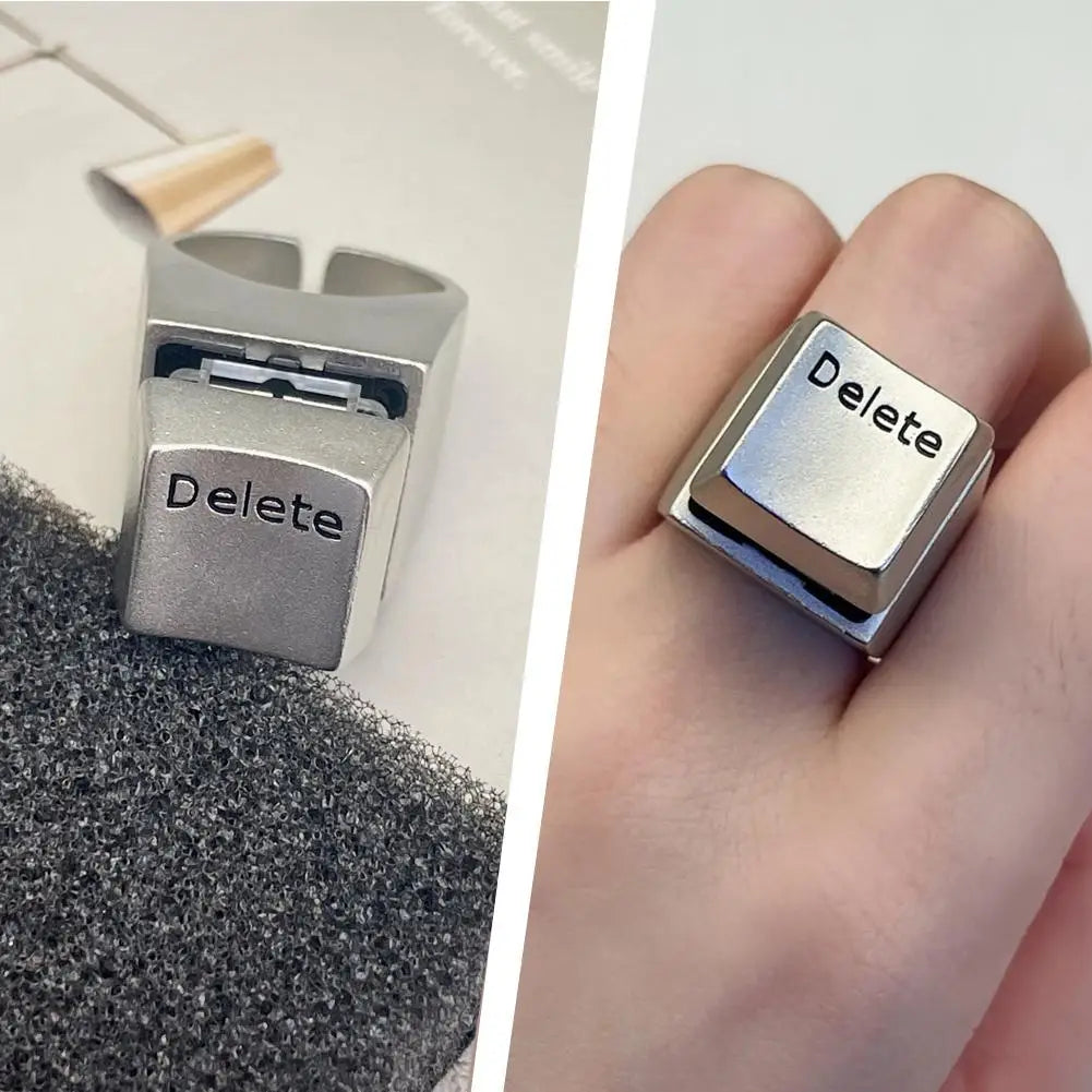 Clickable Delete Button Ring