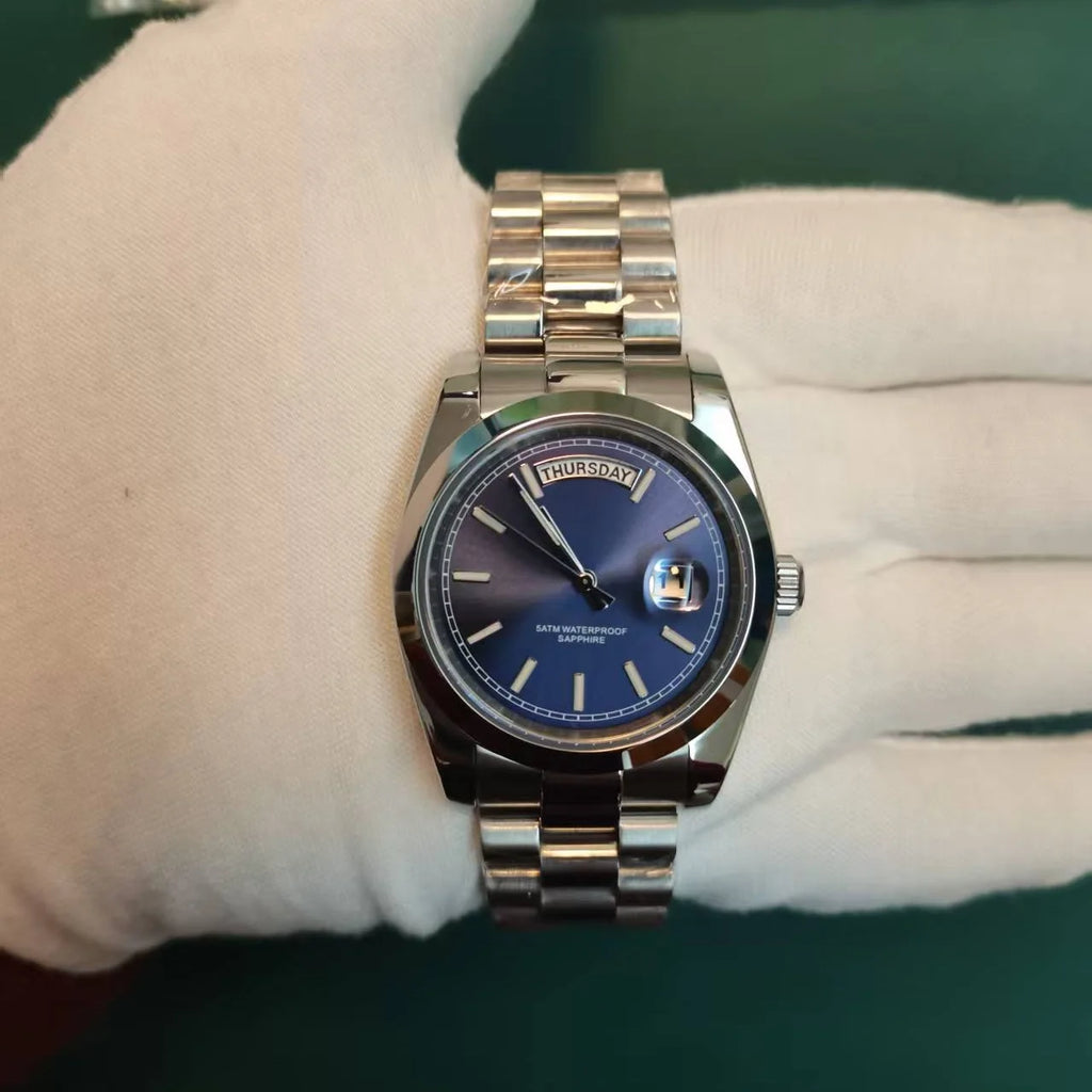 Sapphire Glass Stainless Steel Oyster Swimming 50M Waterproof Brandless Watch