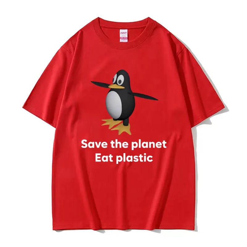 Save The Earth Eat Plastic Tee
