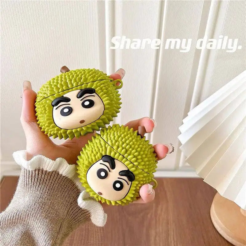 Durian Shin Chan Airpod Case