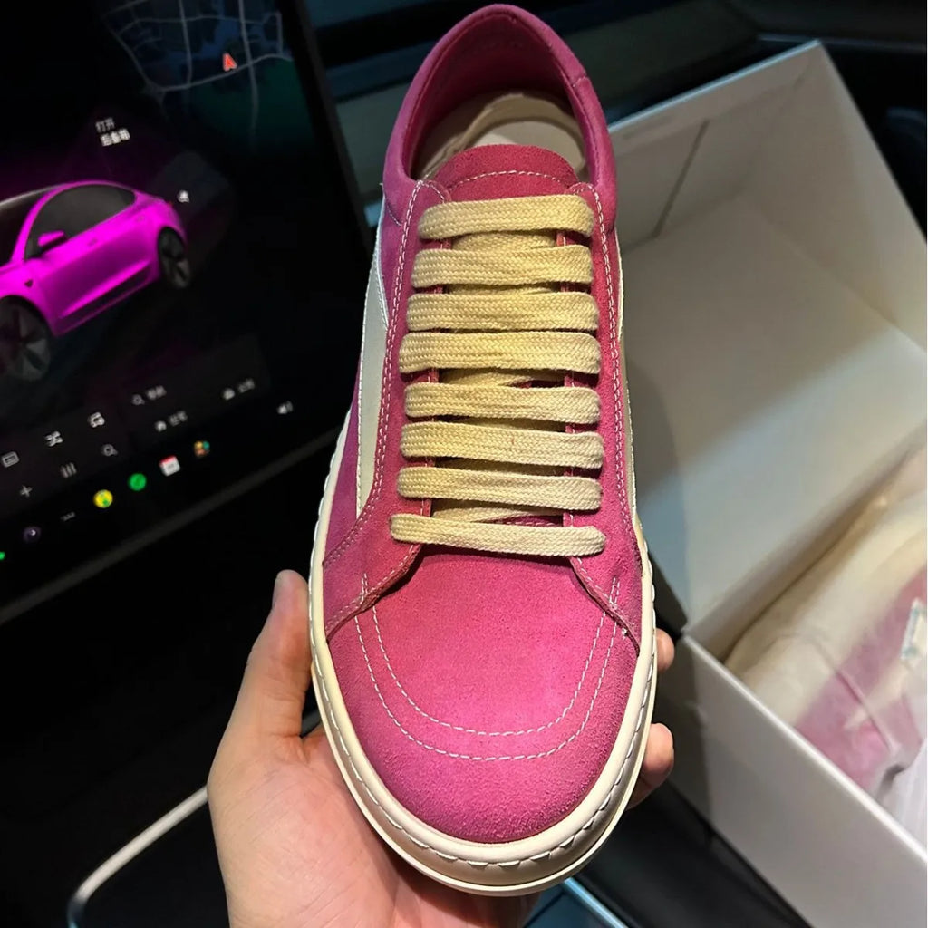 Cow Suede Leather Low Top Owens Sneakers