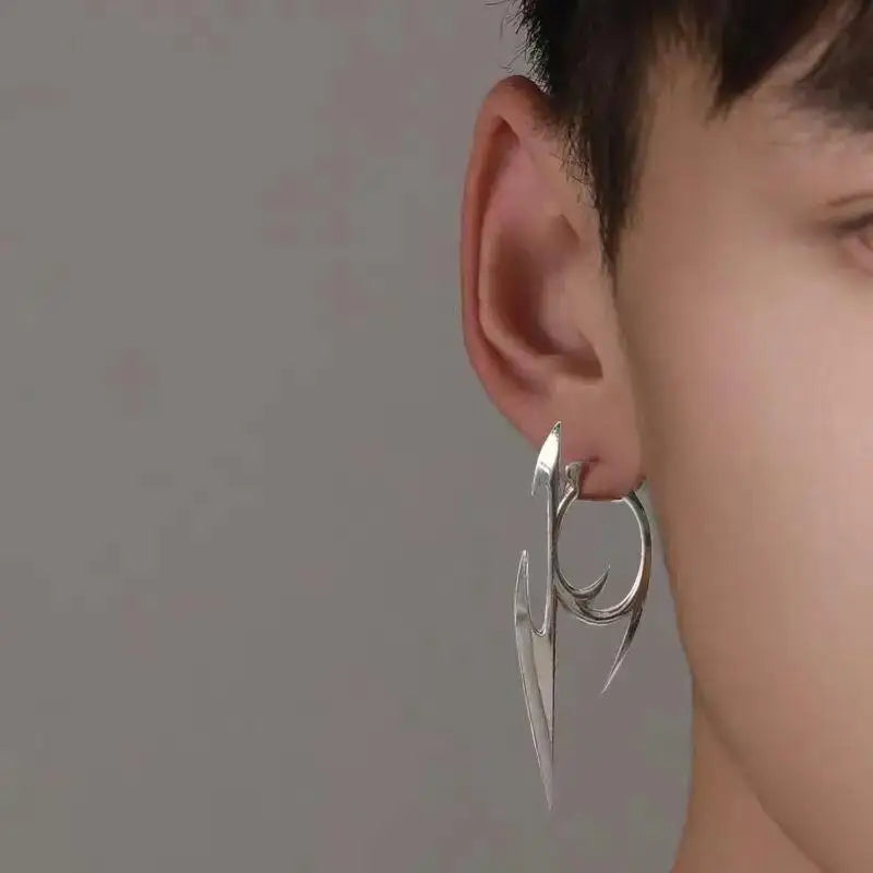 Chrome Hoop Earrings