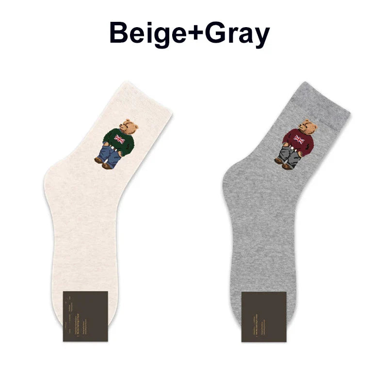 2 Pairs Polo Bear Socks
