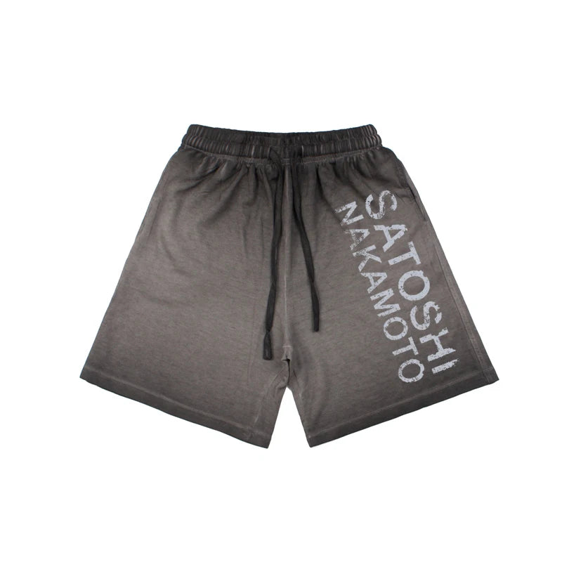 SATOSHI Nakamoto Washed Cotton Shorts