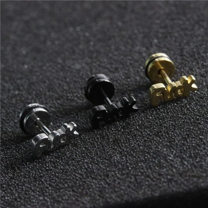 2PCS F Earrings