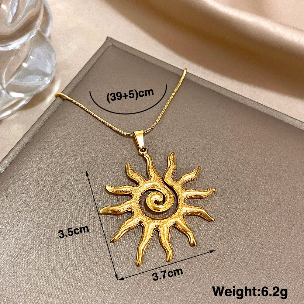 Spiral Sun Necklace
