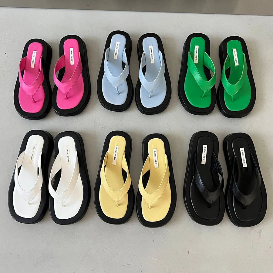 Thick sole flip flops (Super High Quality)