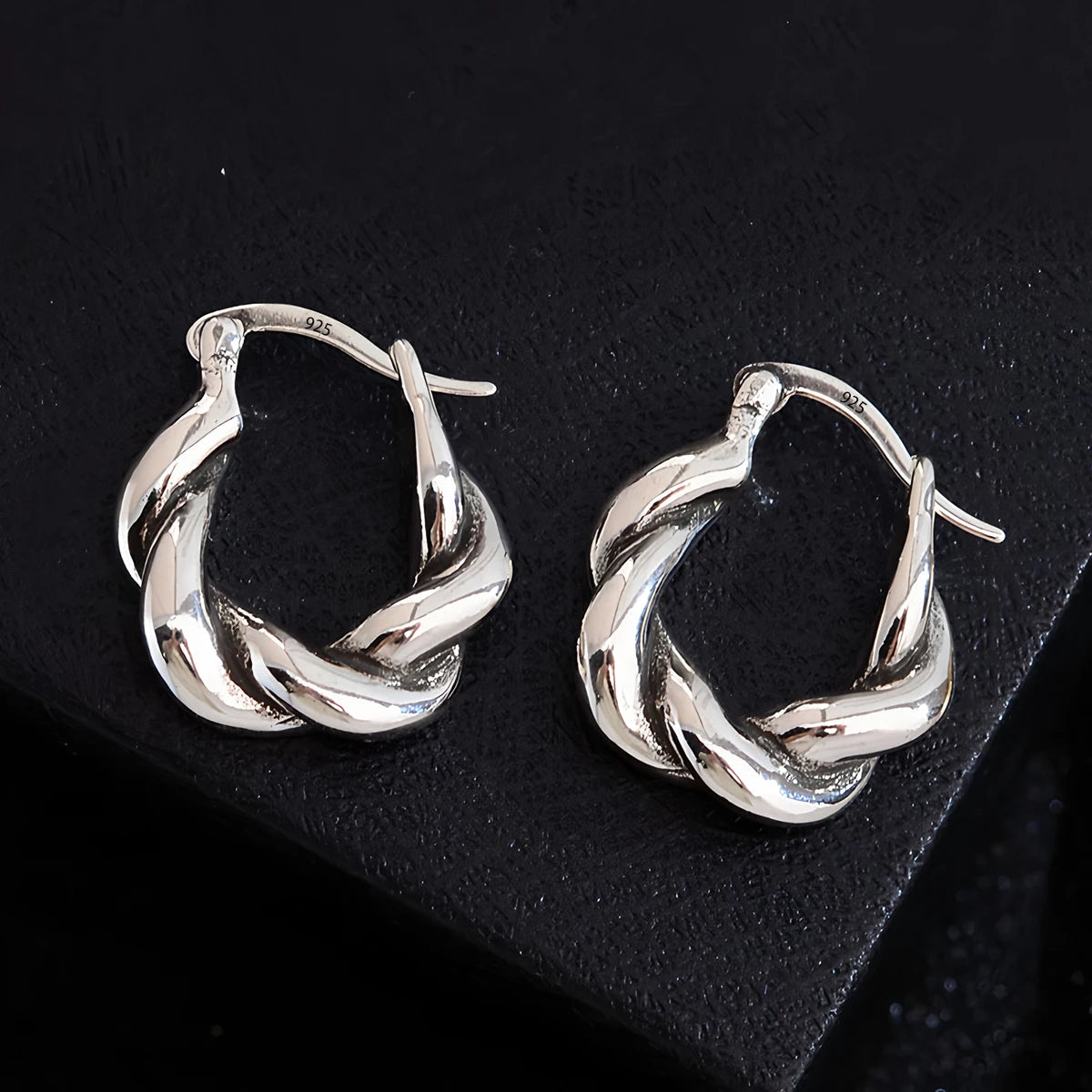 925 Sterling Silver Star Moon Earrings