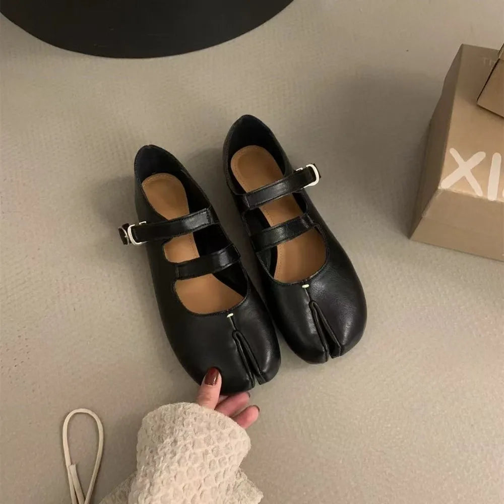 Mary Janes Tabi Flat Soft Shoes (JPY Quality)