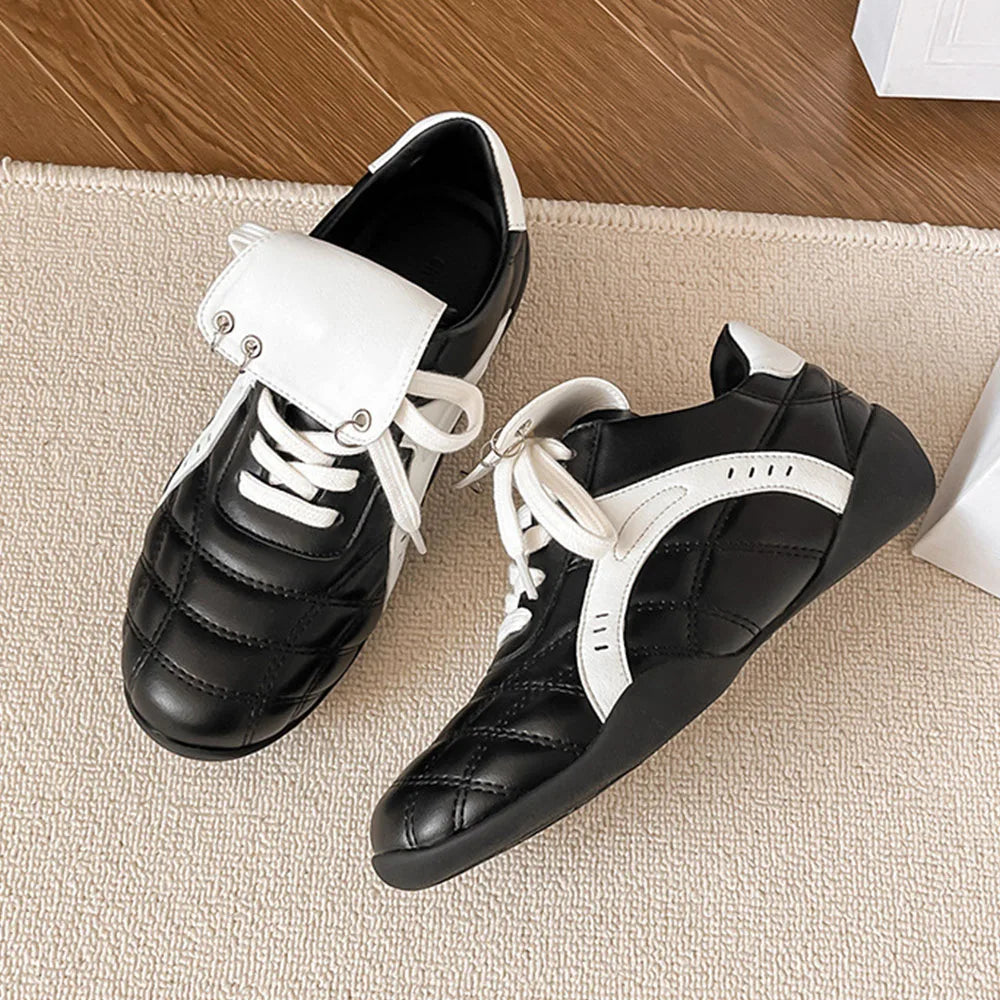 Black Casual Football Sneakers