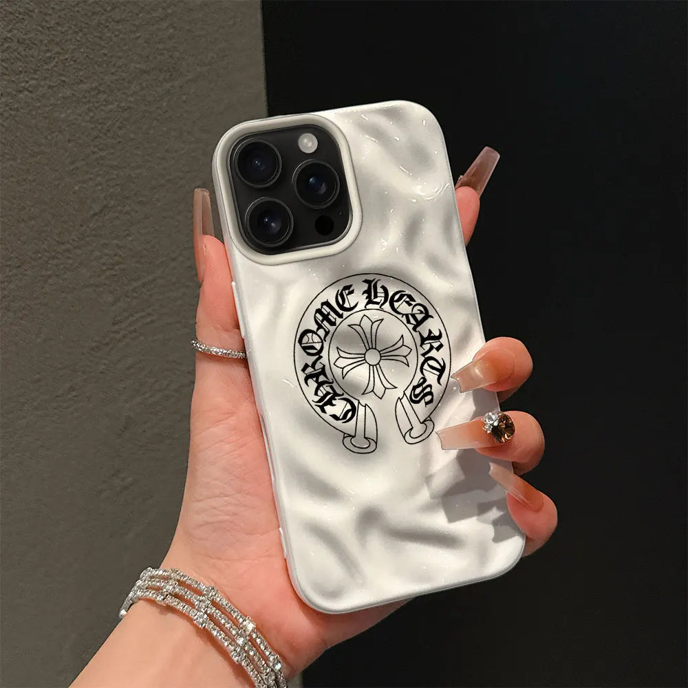 Chrome Cross Emblem iPhone Case