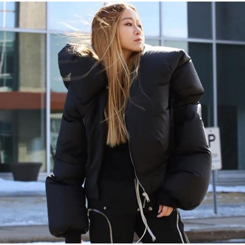 Turtleneck Down Jacket & Down Scarf