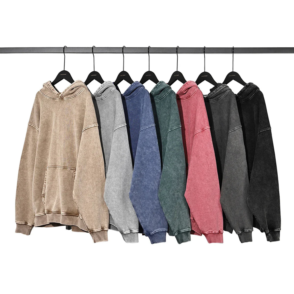 Acid Wash Cotton Pull Over