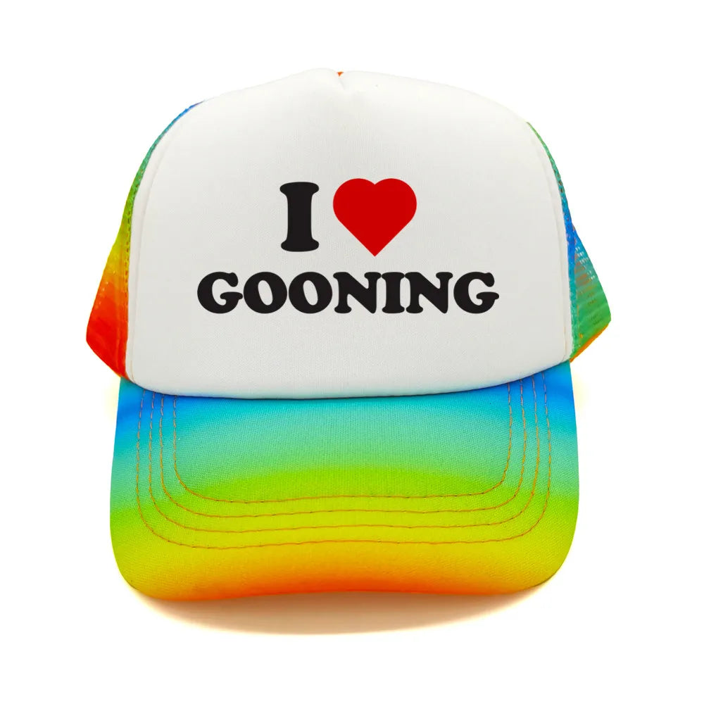 I Love Gooning Baseball Caps