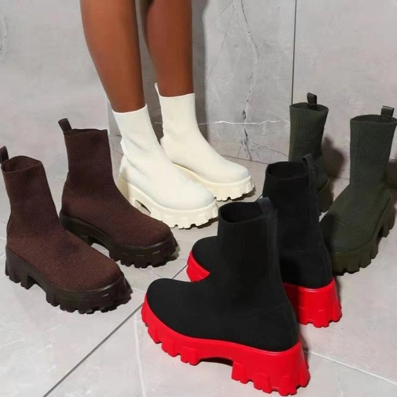 Sock Platform Boots
