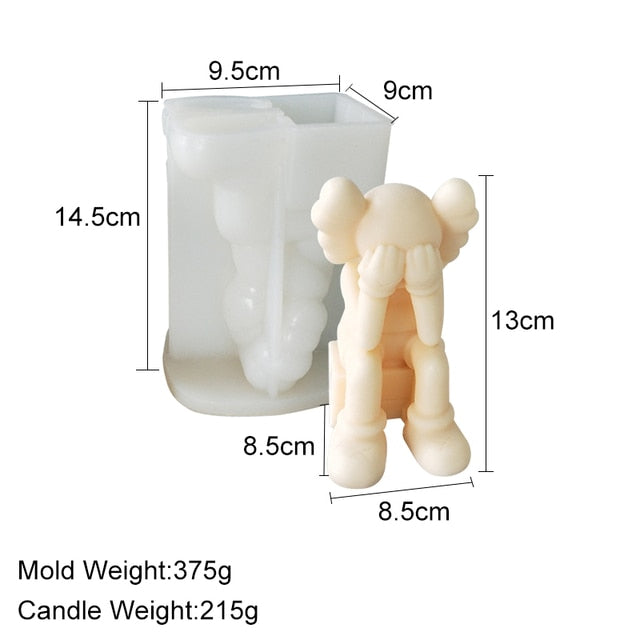 KAWS Candle Molds