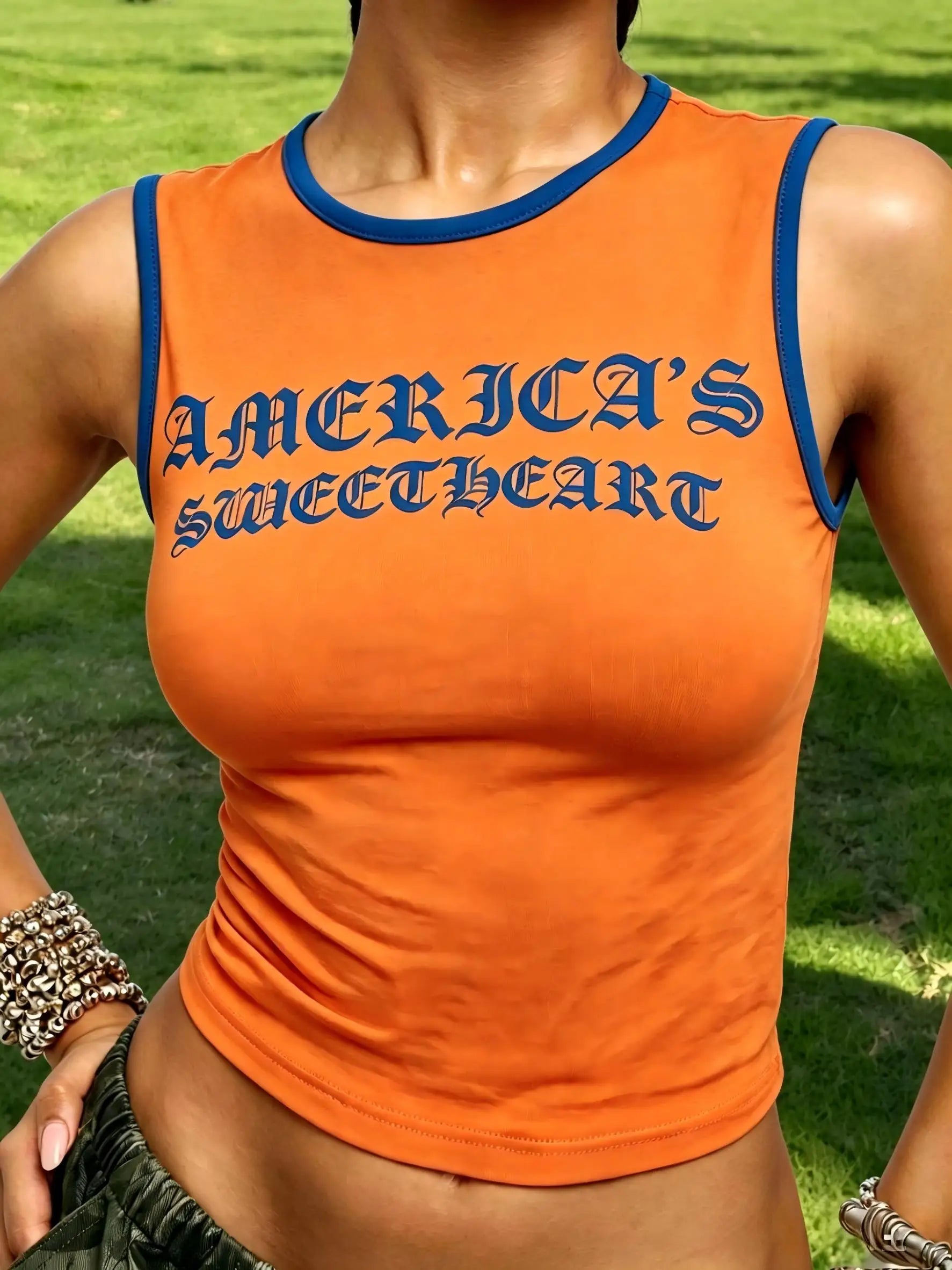 America's Sweetheart Crop Tank Top