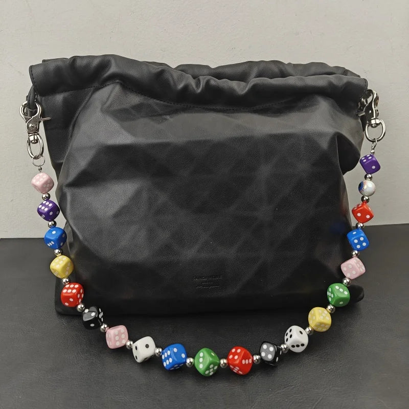 Multicolored Lucky Dice Chain