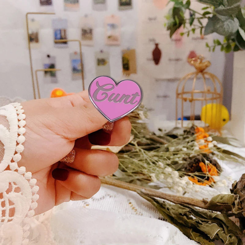 Cunt Enamel Pin