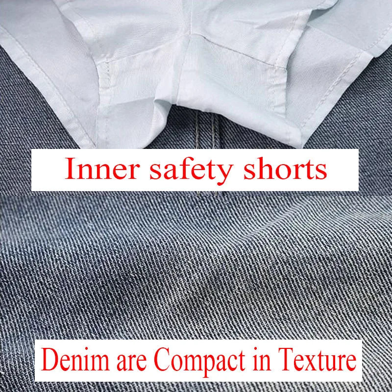 Asymmetrical Denim Skirt