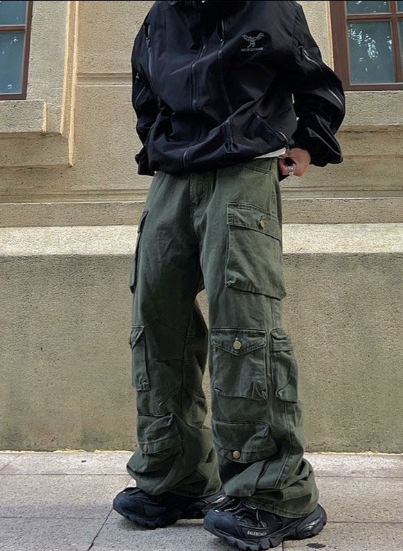 Loose Multi Pocket Cargo Trousers