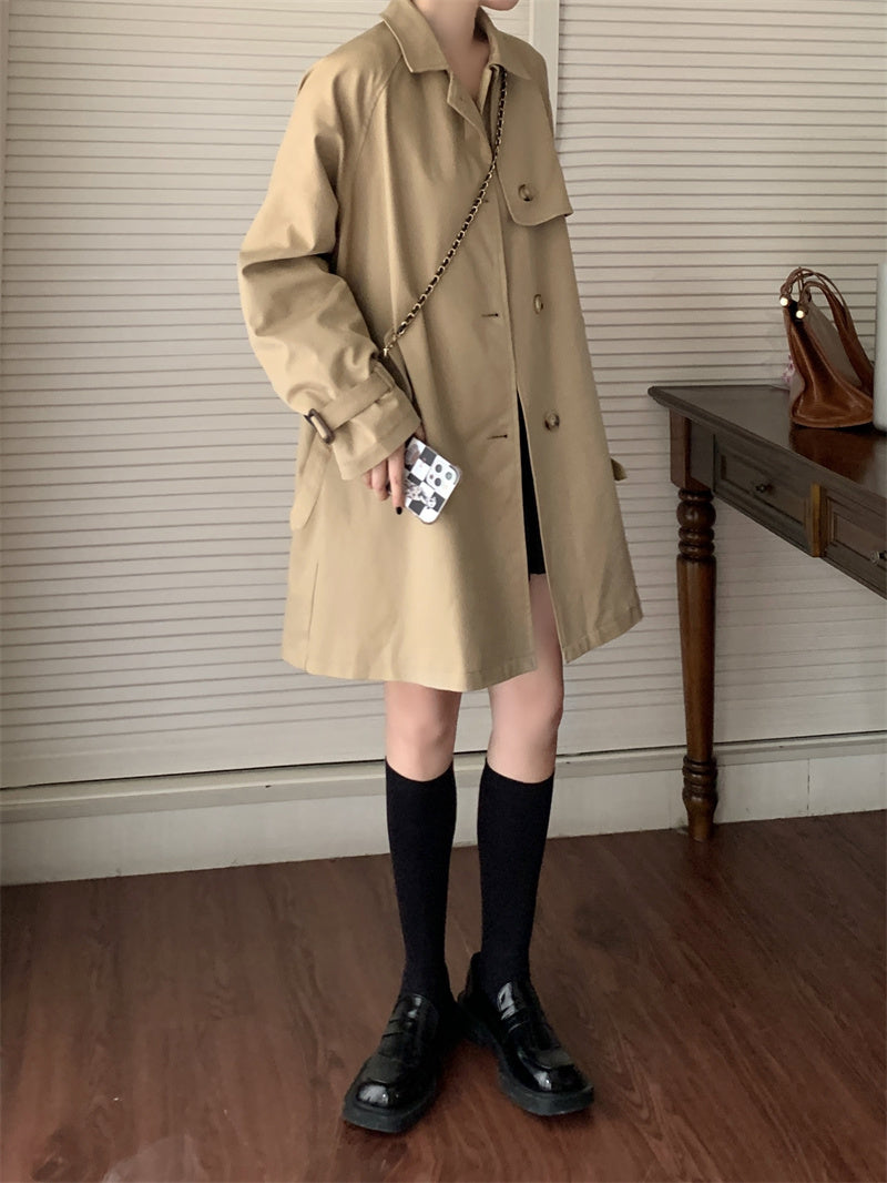 Safari Khaki Trench Coat