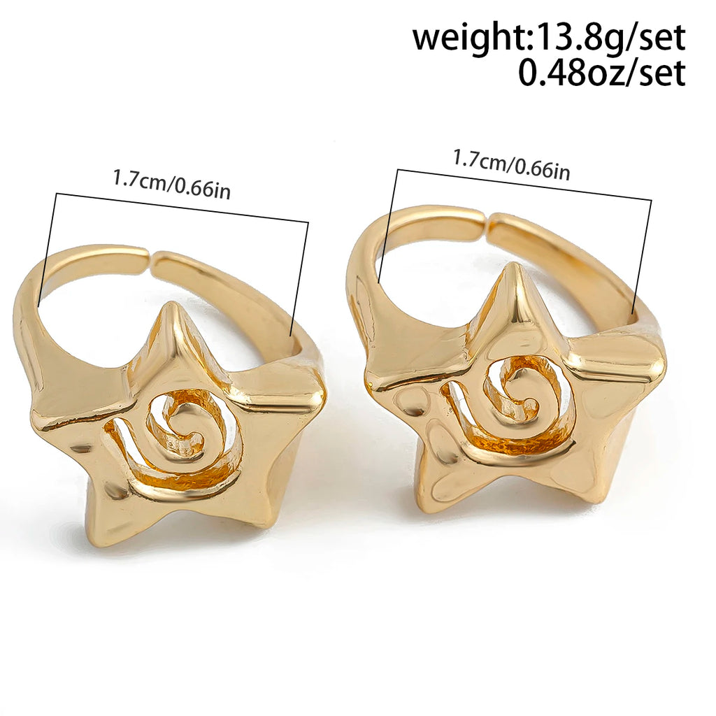 Star Open Ring Set