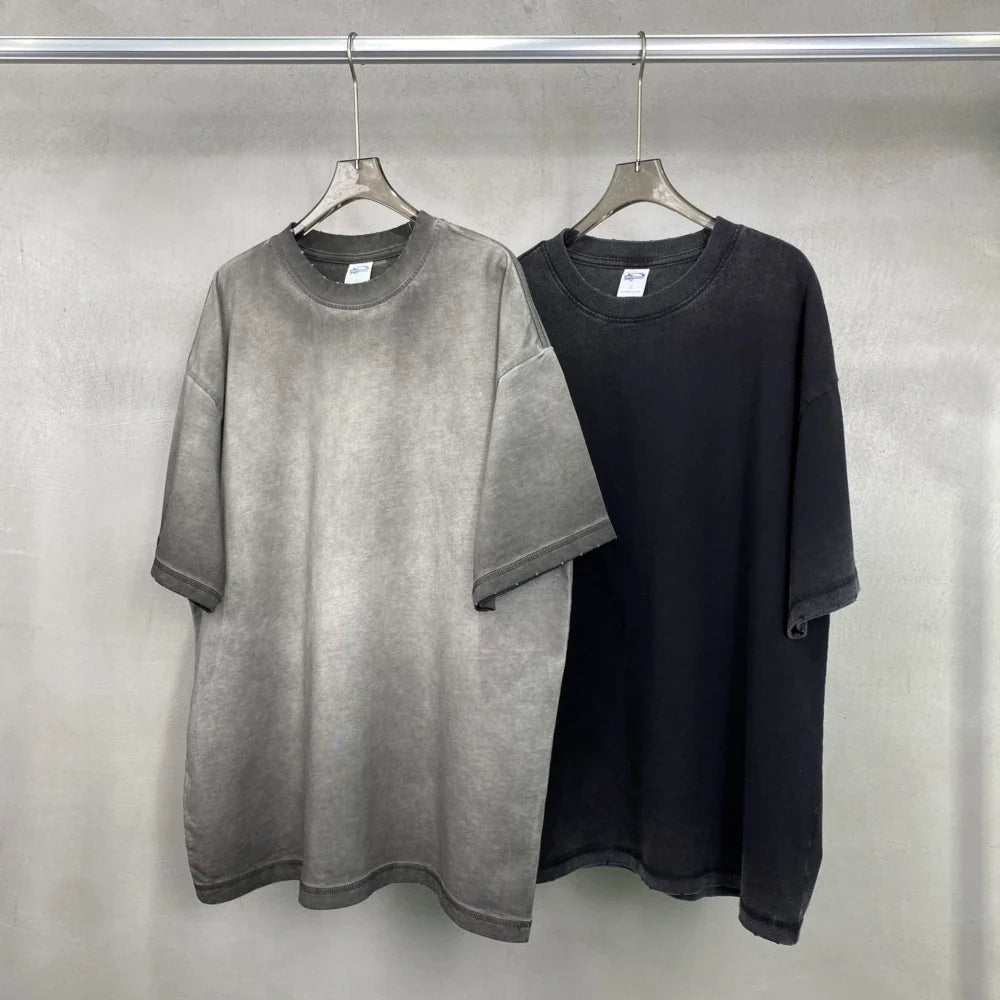 Vintage Distressed Gradient Tee