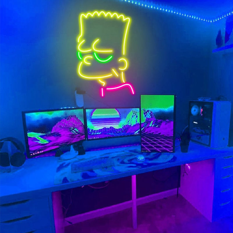 Bart Simpson Neon Light
