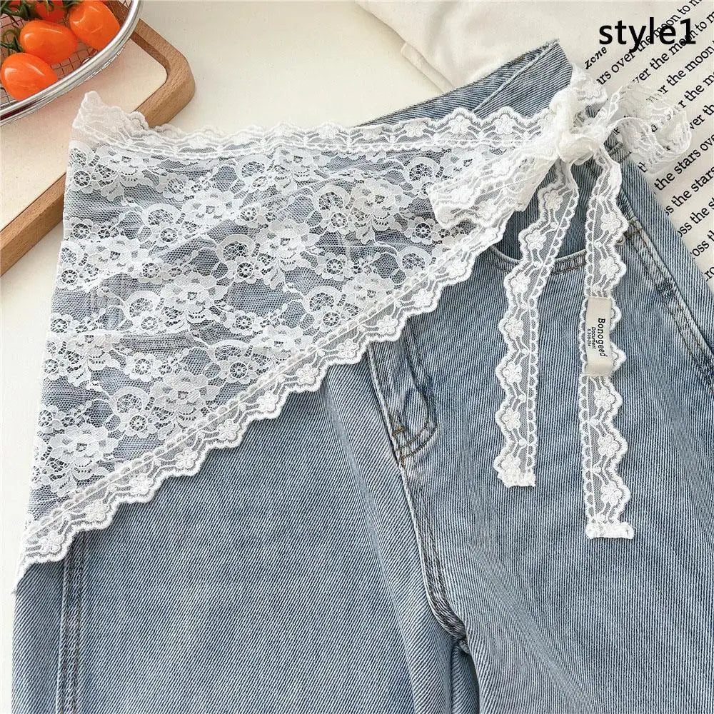 Stacked Lace Half Skirt