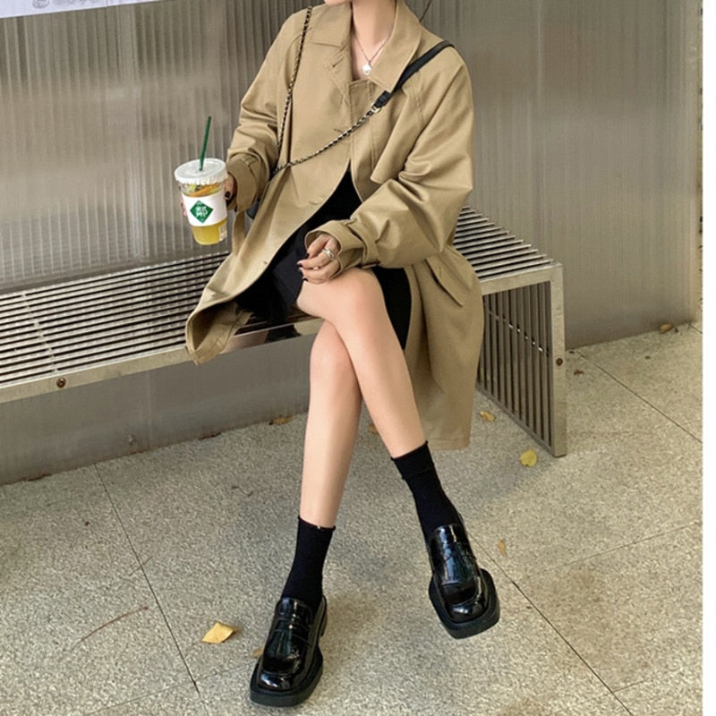 Safari Khaki Trench Coat
