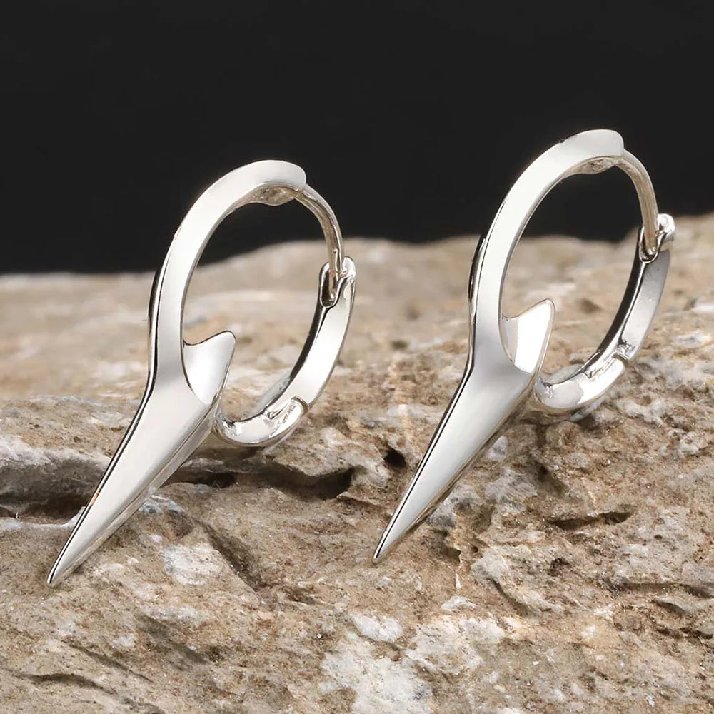 Chrome Dagger Earrings