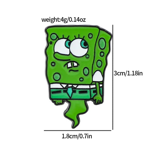 2 Pcs Ghost Patrick Star SpongeBob SquarePants Pin