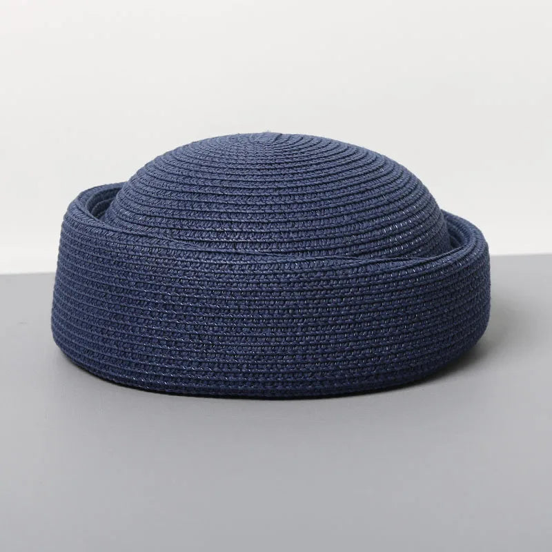 Straw Pillbox Hat