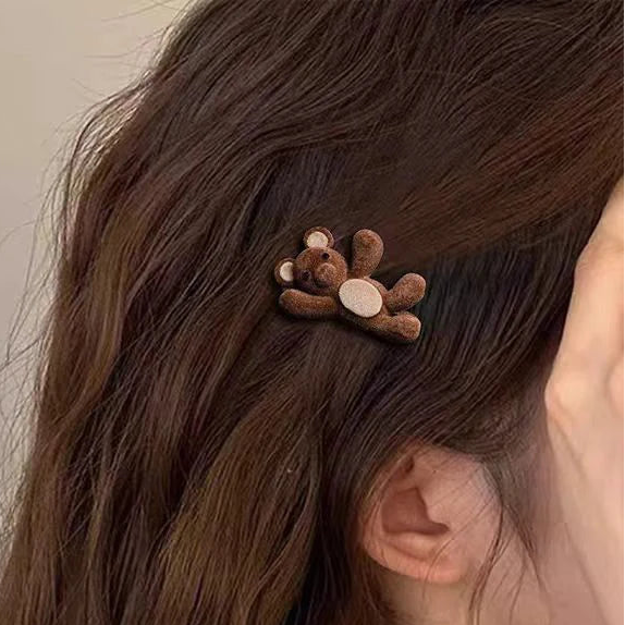 Teddy Bear Hair Clips