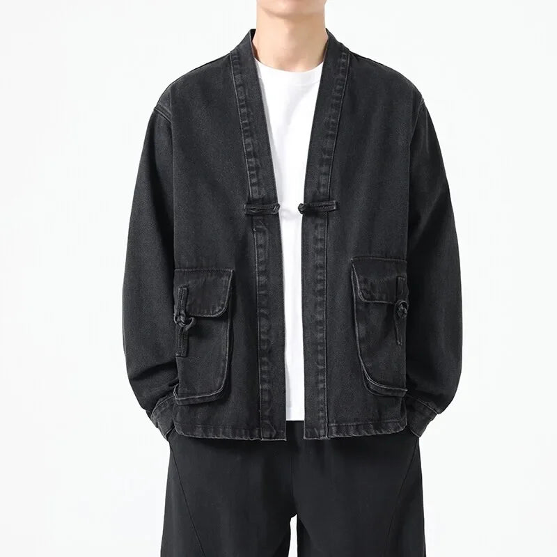 Denim Cotton Kimono Jacket