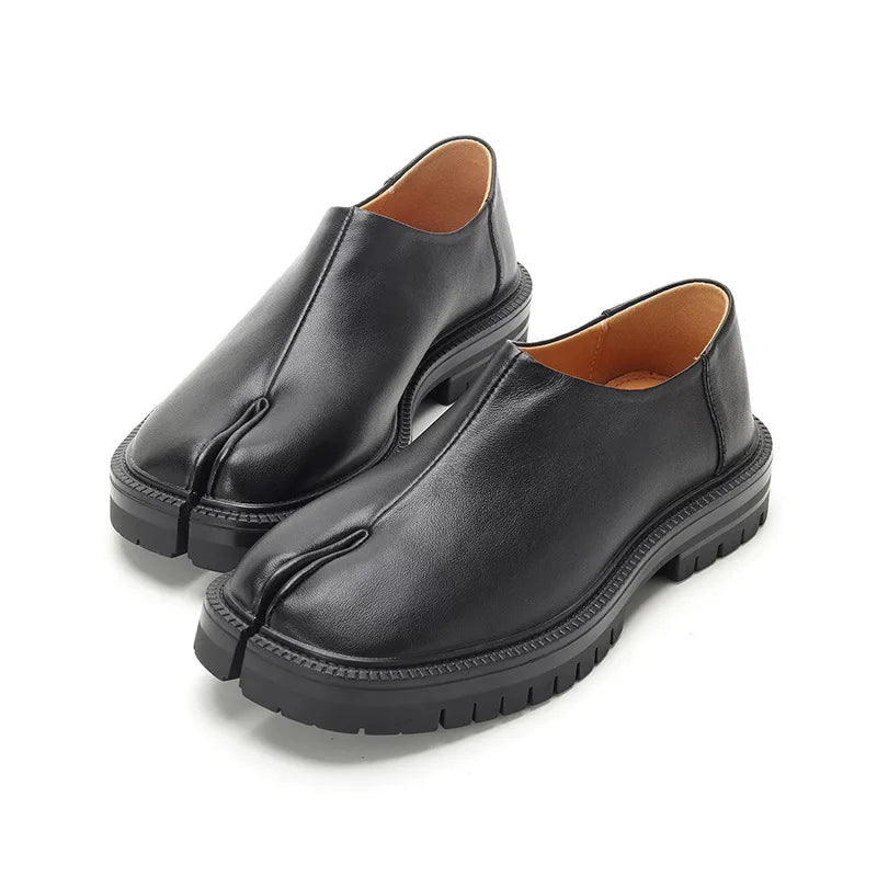 Chunky Platform Slip-on Tabi Loafers