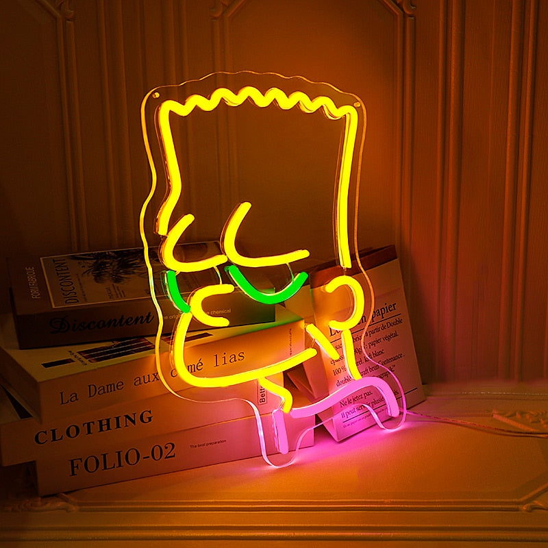 Bart Simpson Neon Light