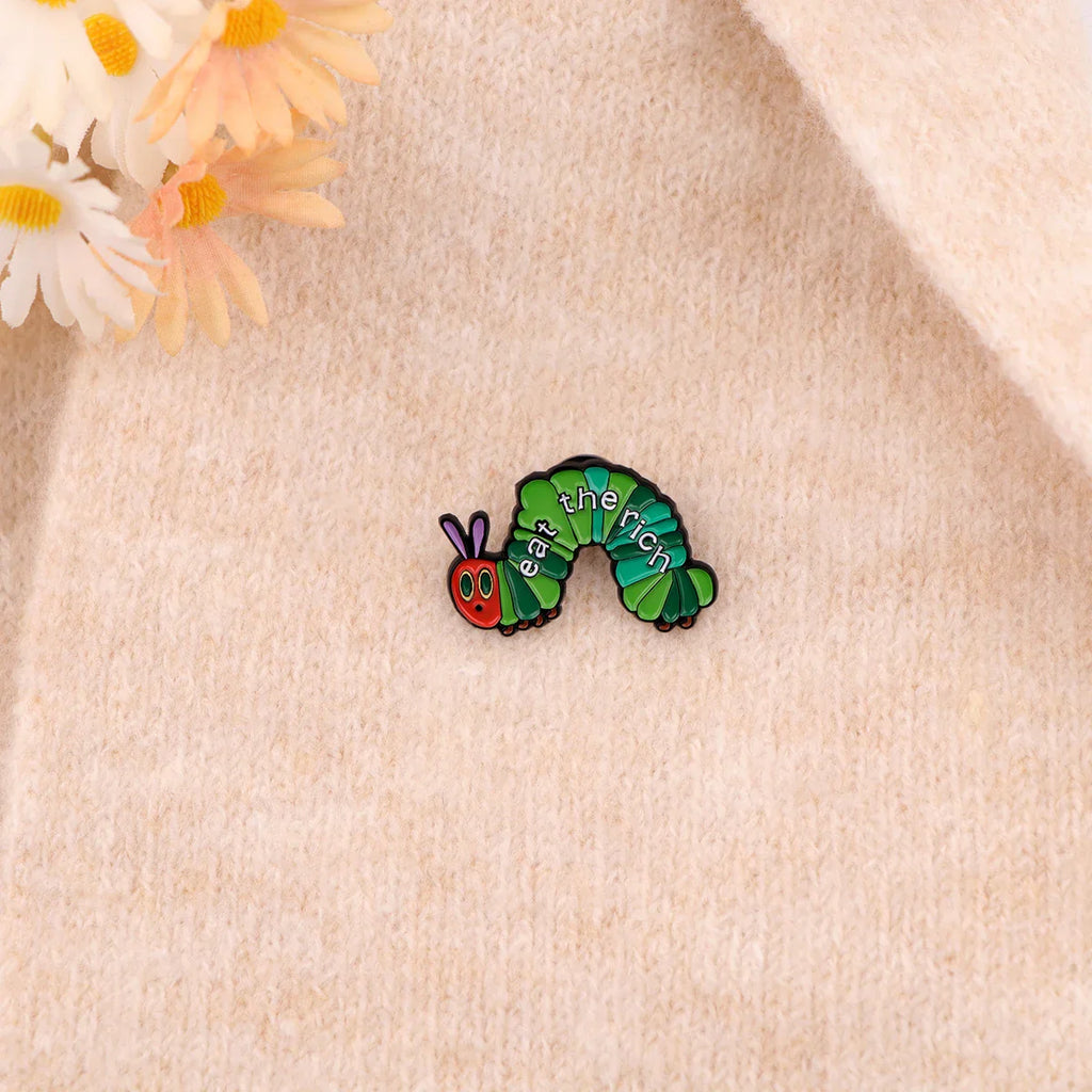 Eat The Rich Enamel Pin