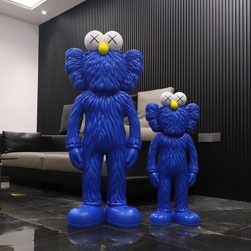 Dead Hairy Kaws Sculpture